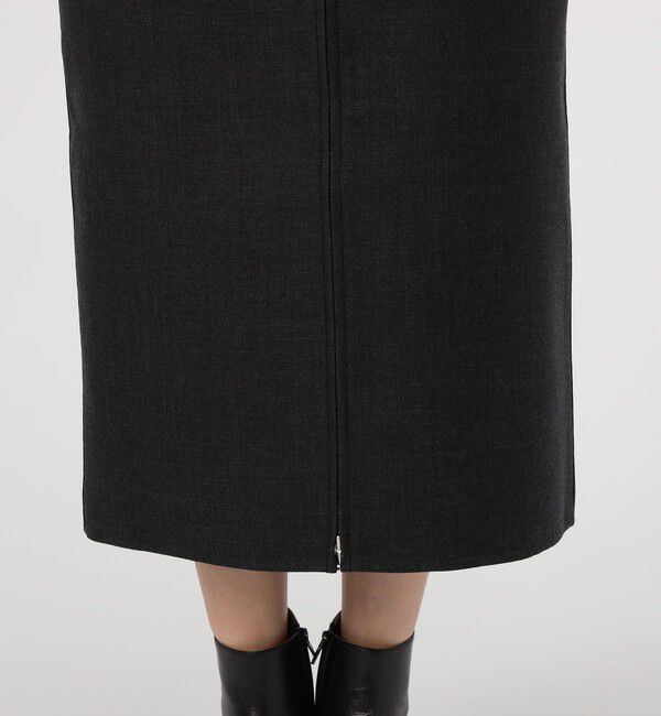 DES PRES「ダブルフェイスツイル ダブルジップ タイトスカート」|スカート|