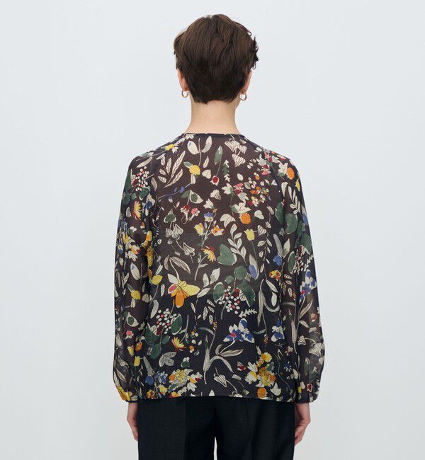 TOMORROWLAND collection「マンダフラワープリント ボウタイブラウス」|シャツ・ブラウス|