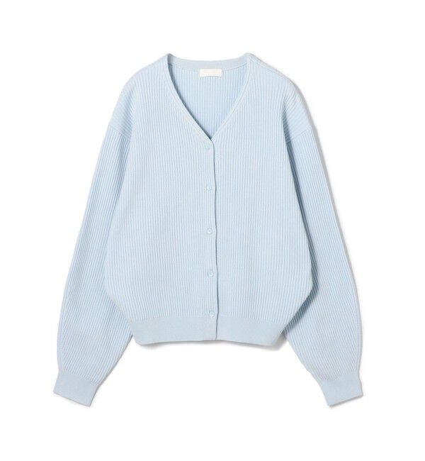 Ballsey「リンクスリブ Vネックカーディガン」|ニット・セーター|61 ライトブルー