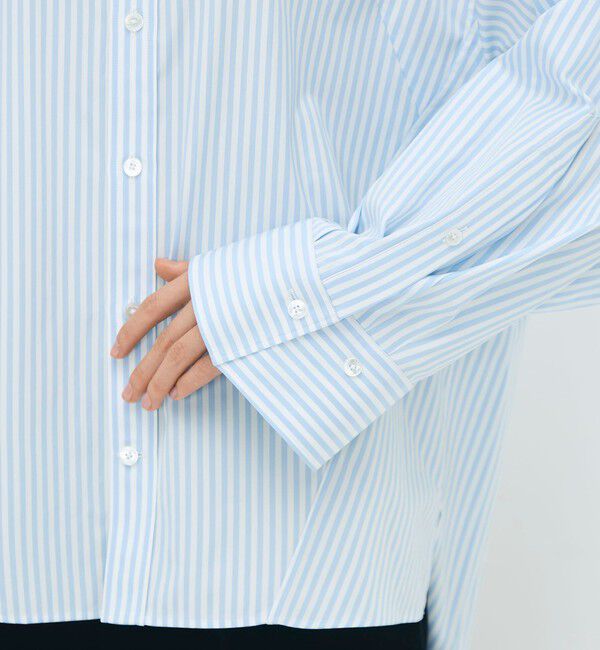 CABaN「コットン ロンドンストライプ ボリュームシャツ」|シャツ・ブラウス|