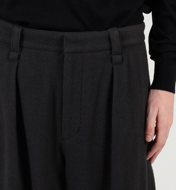 TOMORROWLAND MENS「ウールナイロンビーバー 1プリーツカーブパンツ」|その他|