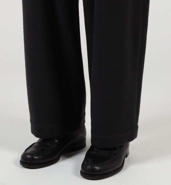 TOMORROWLAND MENS「ウールナイロンビーバー 1プリーツカーブパンツ」|その他|