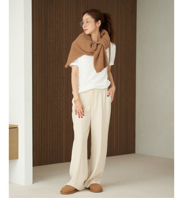 Plage「《追加》washable straight パンツ 4」|スラックス|