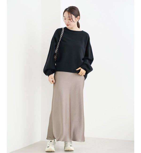 IENA「《追加3》ダブルサテンスカート」|スカート|