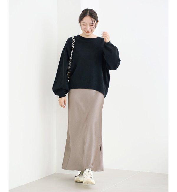 IENA「《追加3》ダブルサテンスカート」|スカート|