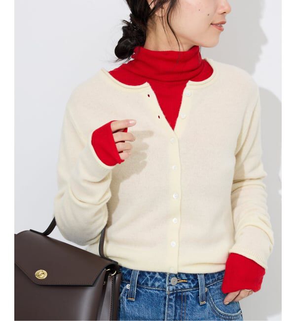 SLOBE IENA「echecs クルーネックカーディガン」|カーディガン|