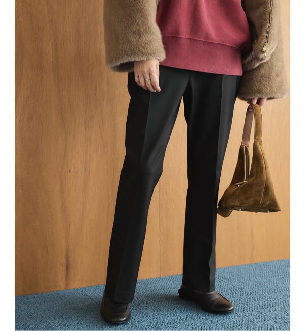 SLOBE IENA「《吸湿発熱/WEBのみ4サイズ展開》CIRCULATE WARM スティックパンツ」|スラックス|