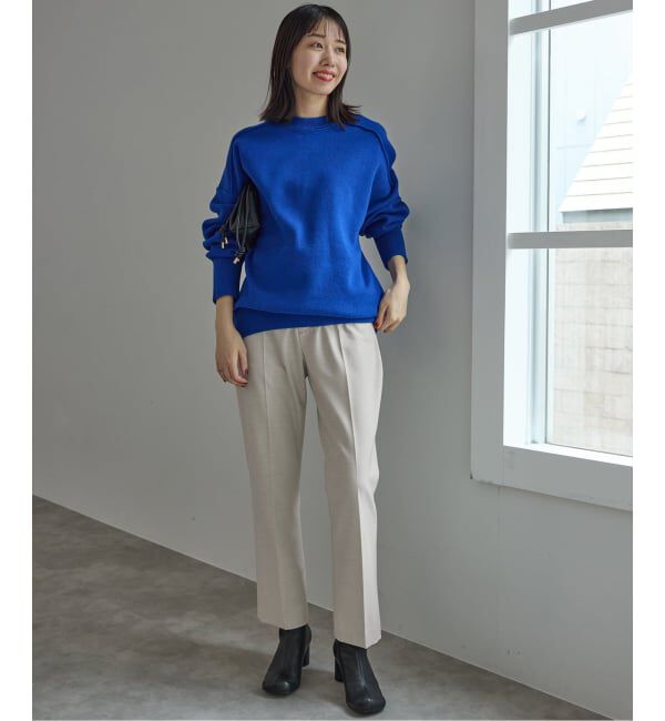 SLOBE IENA「《吸湿発熱/WEBのみ4サイズ展開》CIRCULATE WARM スティックパンツ」|スラックス|