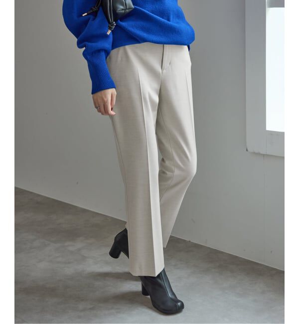 SLOBE IENA「《吸湿発熱/WEBのみ4サイズ展開》CIRCULATE WARM スティックパンツ」|スラックス|