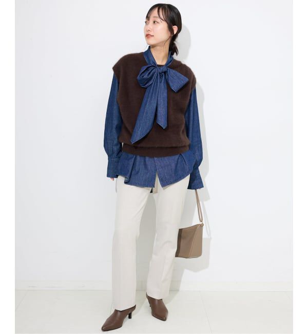 SLOBE IENA「《吸湿発熱/WEBのみ4サイズ展開》CIRCULATE WARM スティックパンツ」|スラックス|