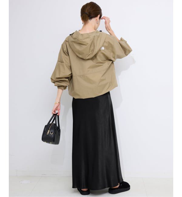 SLOBE IENA「《WEB限定カラー有り/追加》グロッシーサテンフレアスカート」|スカート|