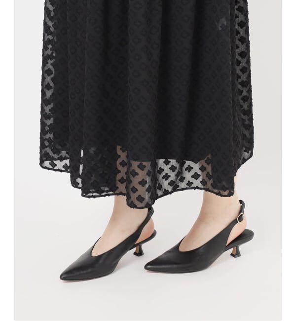 SLOBE IENA「フラワージャガードギャザーワンピース」|ワンピース|