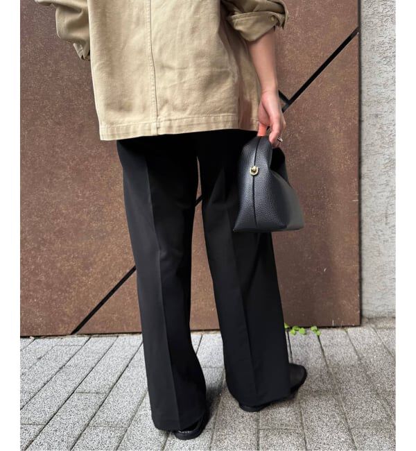 SLOBE IENA「《WEBのみ4サイズ展開/追加》TRワイドトラウザー」|スラックス|