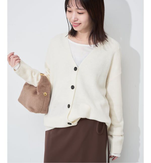 SLOBE IENA「Vネックルーズニットカーディガン」|カーディガン|