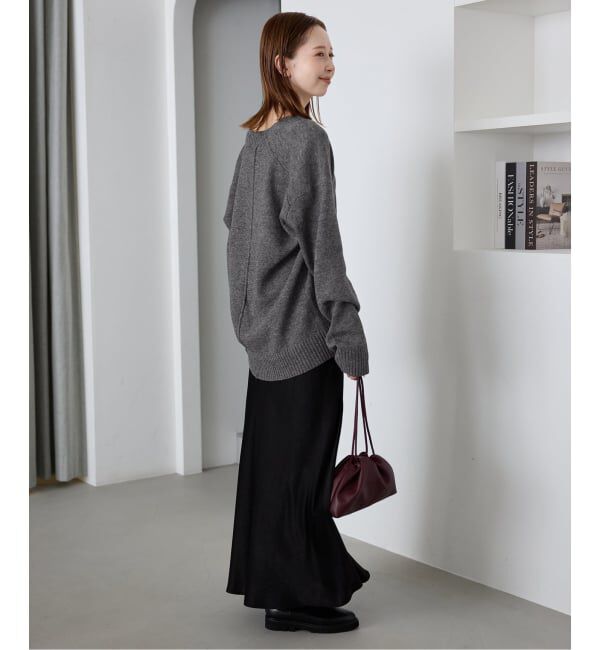 SLOBE IENA「Vネックルーズニットカーディガン」|カーディガン|