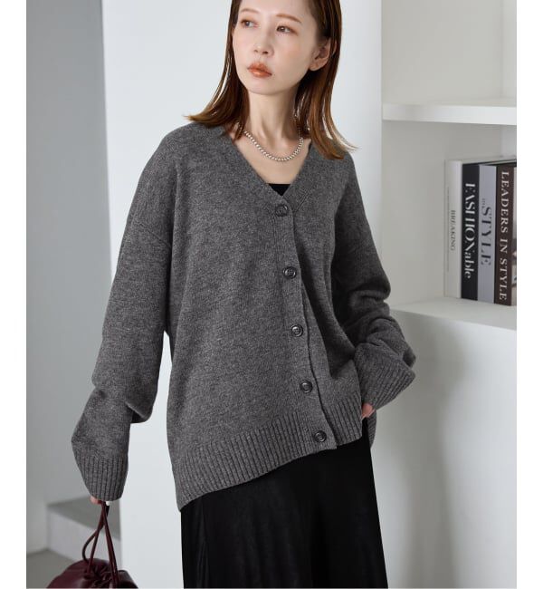 SLOBE IENA「Vネックルーズニットカーディガン」|カーディガン|