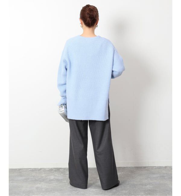 SLOBE IENA「《3サイズ展開/WEB限定/追加2》ウール混ドロストイージースラックス」|スラックス|