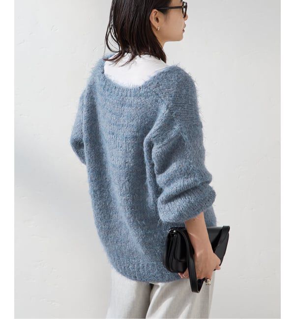 JOURNAL STANDARD「【TRICOTS JEAN MARC/トリコットジーンマルク】VネックシャギーPO」|ニット・セーター|