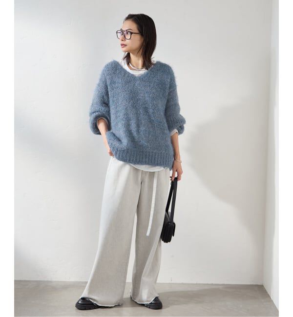 JOURNAL STANDARD「【TRICOTS JEAN MARC/トリコットジーンマルク】VネックシャギーPO」|ニット・セーター|