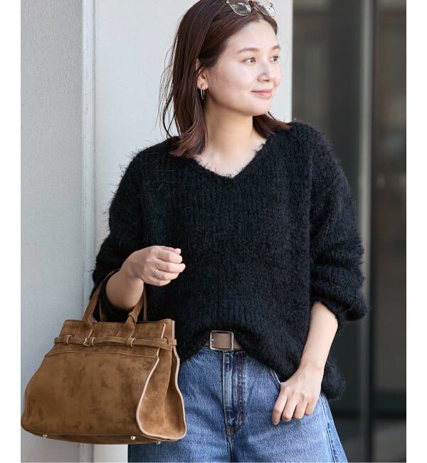 JOURNAL STANDARD「【TRICOTS JEAN MARC/トリコットジーンマルク】VネックシャギーPO」|ニット・セーター|