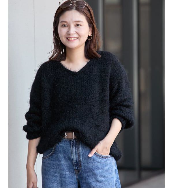 JOURNAL STANDARD「【TRICOTS JEAN MARC/トリコットジーンマルク】VネックシャギーPO」|ニット・セーター|