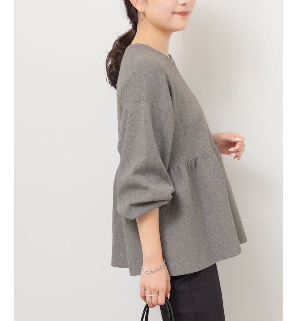 JOURNAL STANDARD relume「《WEB限定追加》ウォッシャブルペプラムプルオーバー」|ニット・セーター|