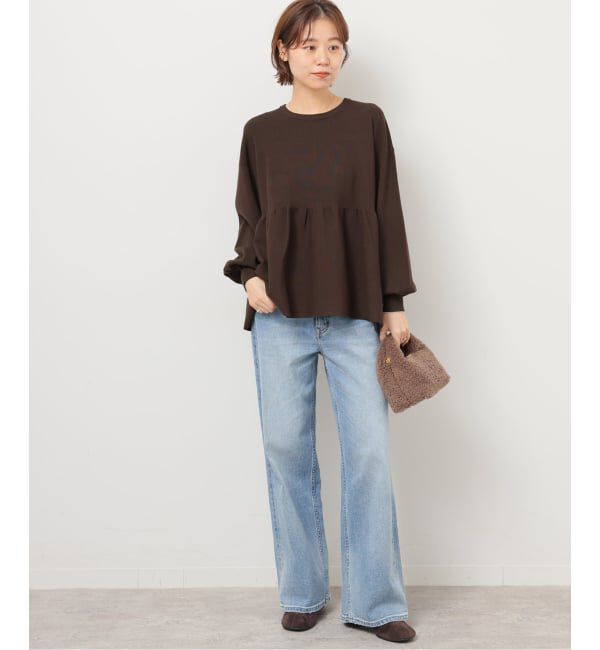 JOURNAL STANDARD relume「《WEB限定追加》ウォッシャブルペプラムプルオーバー」|ニット・セーター|