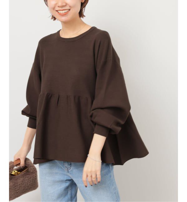 JOURNAL STANDARD relume「《WEB限定追加》ウォッシャブルペプラムプルオーバー」|ニット・セーター|