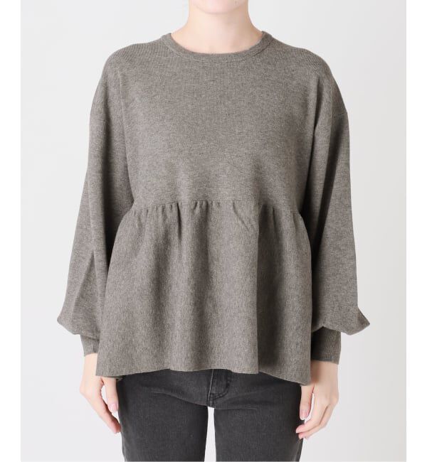 JOURNAL STANDARD relume「《WEB限定追加》ウォッシャブルペプラムプルオーバー」|ニット・セーター|