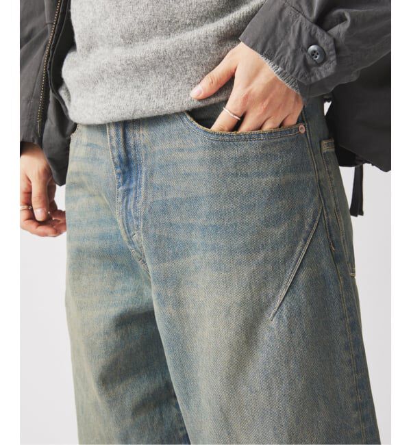 JOURNAL STANDARD relume「スモーキーデニム スーパーワイド エンジニアド パンツ」|デニム|ネイビー C