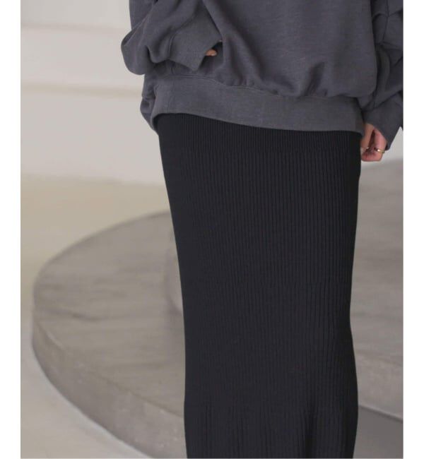 NOBLE「《追加2》リブニットタイトスカート」|スカート|