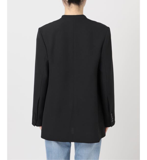 Spick and Span「トロストレッチVカラージャケット」|ノーカラージャケット|