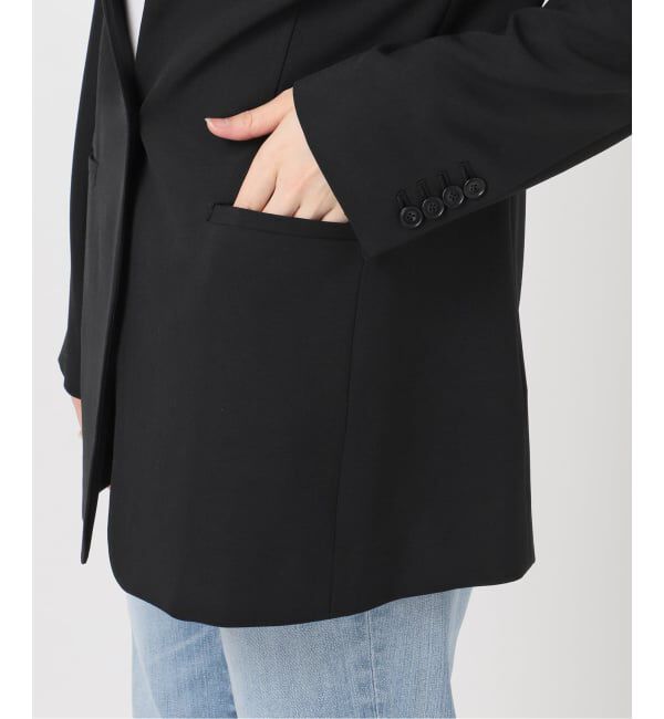 Spick and Span「トロストレッチVカラージャケット」|ノーカラージャケット|