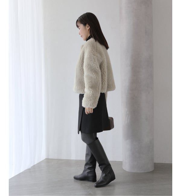  「TICCA / ティッカ ウールファーショートコート」|その他|