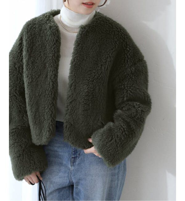  「TICCA / ティッカ ウールファーショートコート」|その他|