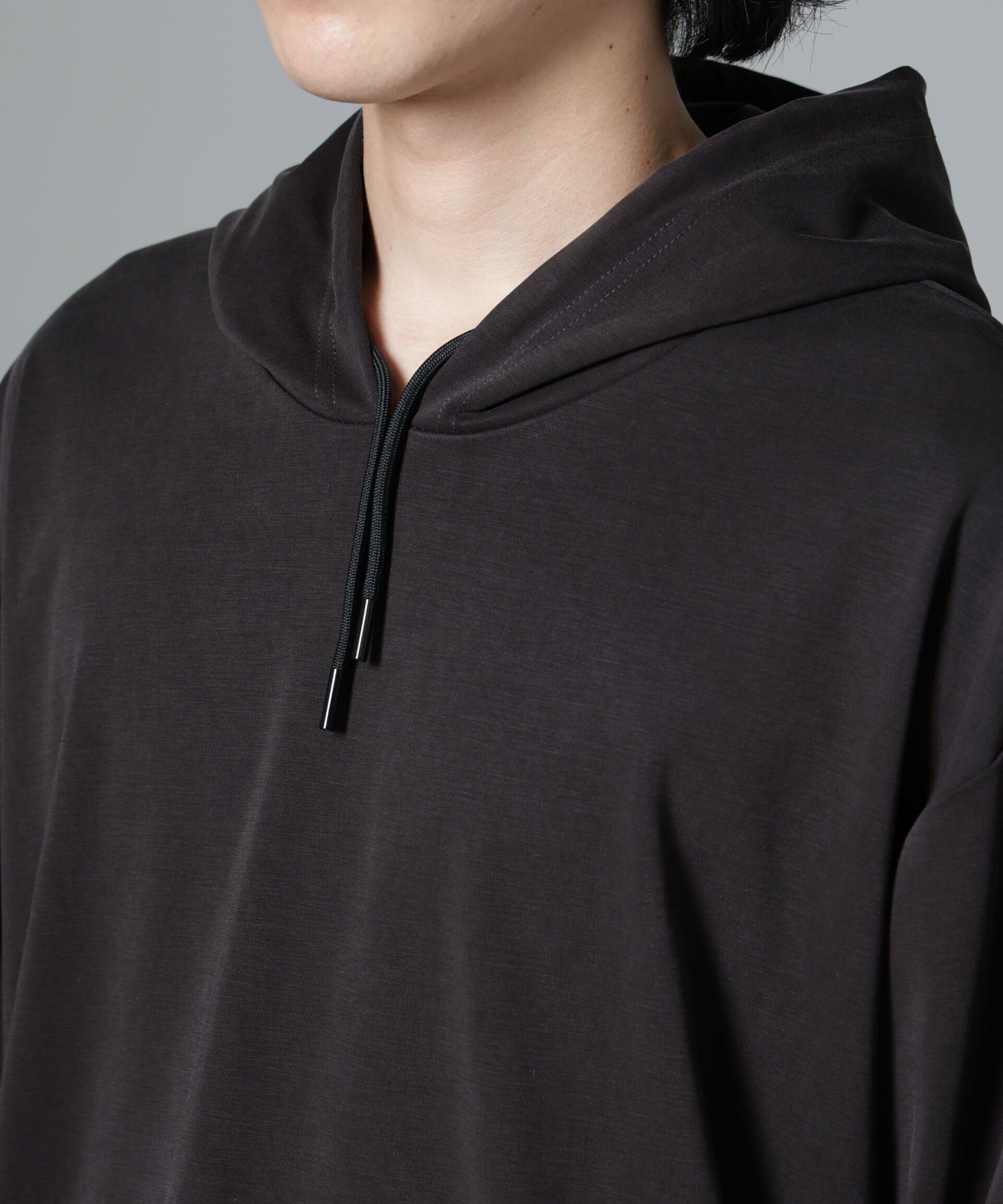 nano･universe「ヌバックライクスムースプルオーバーパーカー」|Tシャツ・カットソー|