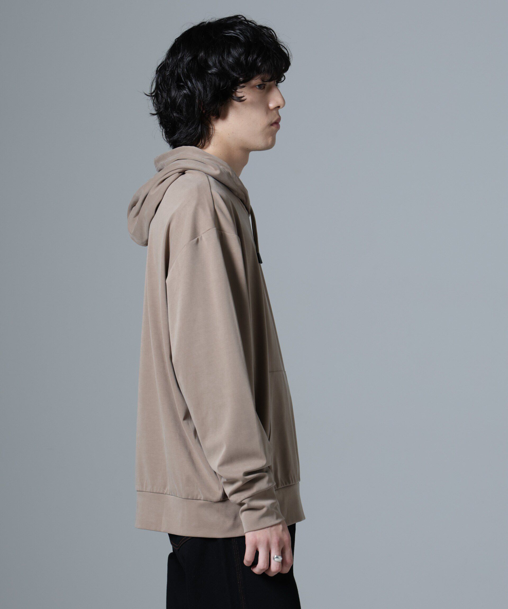 nano･universe「ヌバックライクスムースプルオーバーパーカー」|Tシャツ・カットソー|