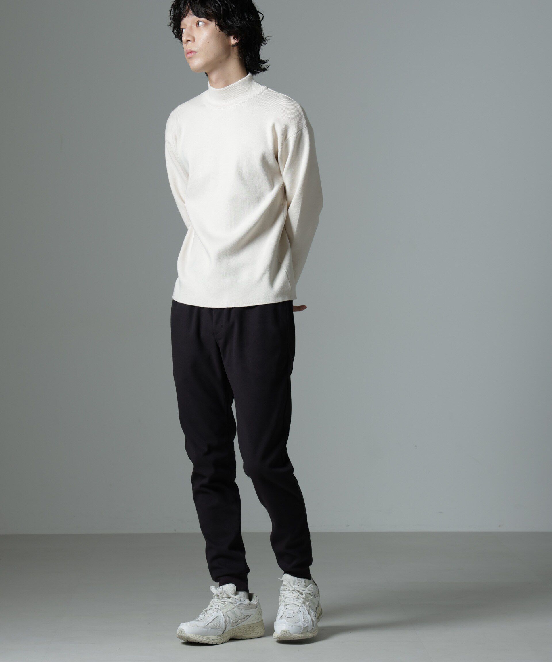 nano･universe「「MC」coveross(R)TECH WARM 裏起毛ツイル ジョガーパンツ」|チノ|