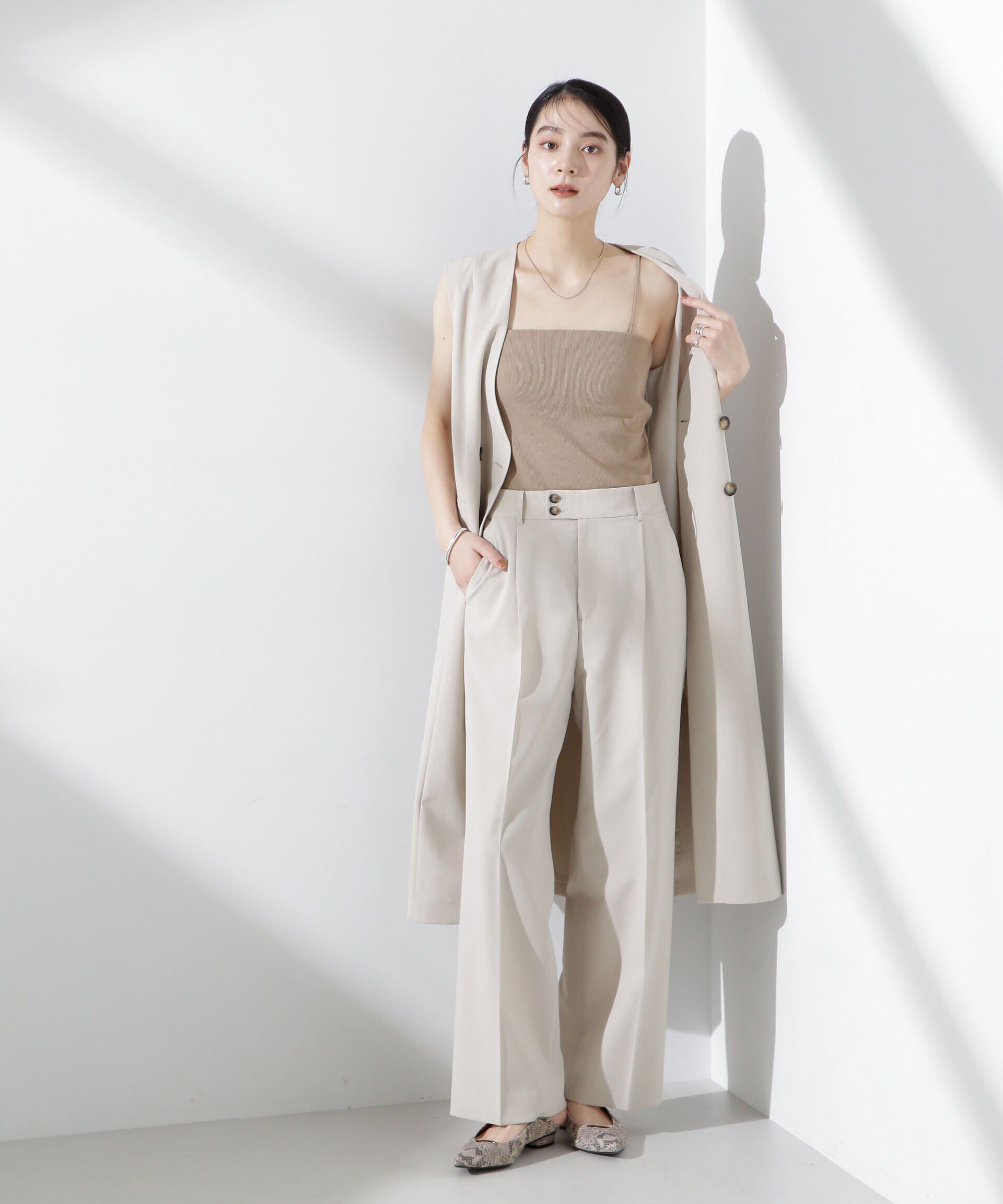 nano･universe「カップ付き2wayキャミベアトップ」|Tシャツ・カットソー|