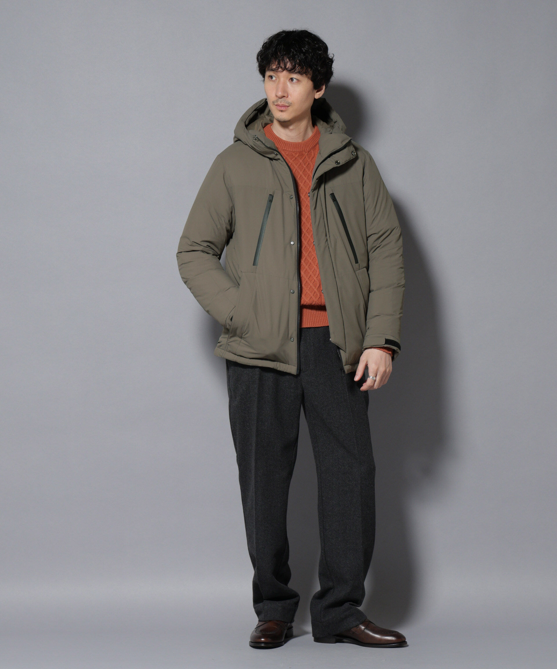 nano･universe「anewdown(R)フルダルマウンテンパーカー撥水ダウン」|ダウン|