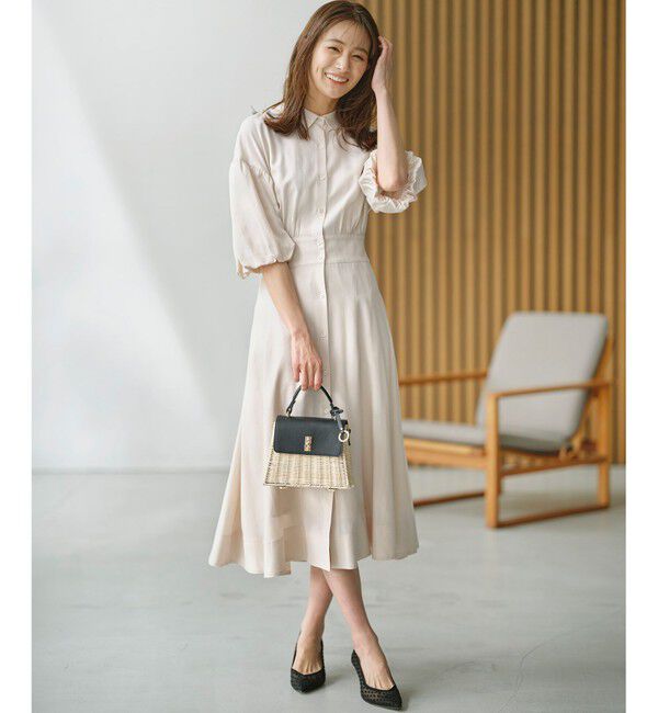 組曲「【WEB限定カラーあり】ボリュームスリーブシャツワンピース」|ワンピース|