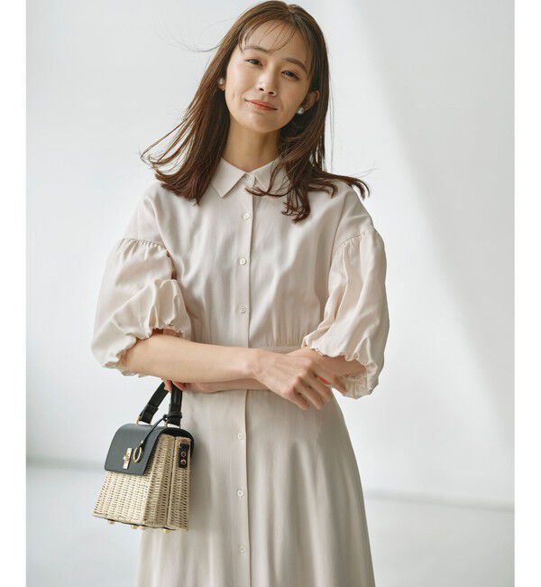 組曲「【WEB限定カラーあり】ボリュームスリーブシャツワンピース」|ワンピース|