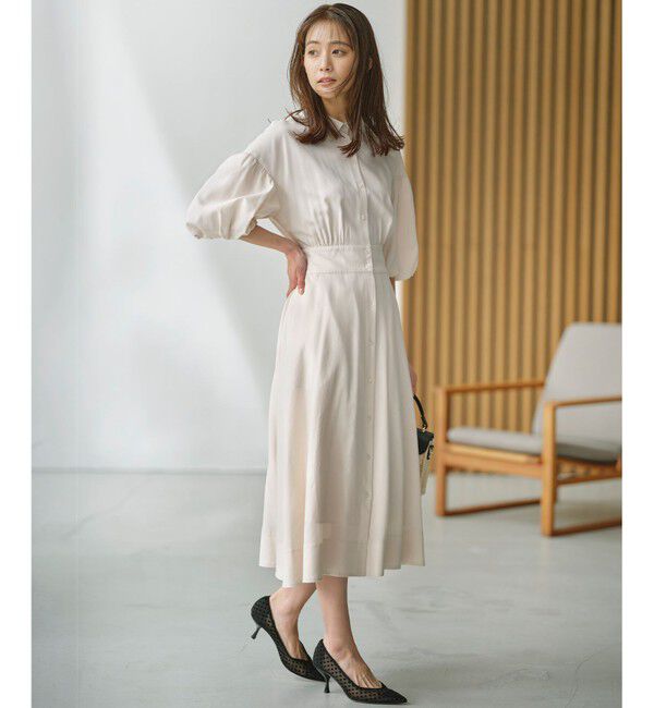 組曲「【WEB限定カラーあり】ボリュームスリーブシャツワンピース」|ワンピース|