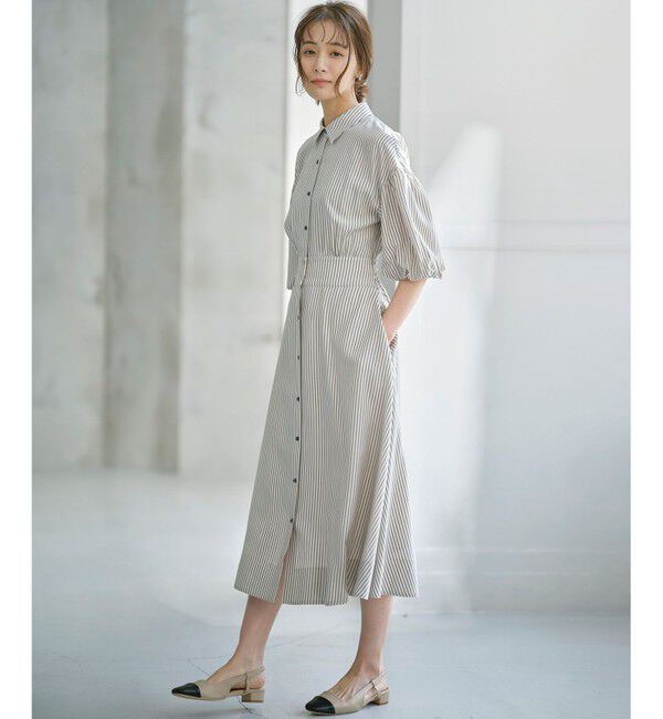 組曲「【WEB限定カラーあり】ボリュームスリーブシャツワンピース」|ワンピース|