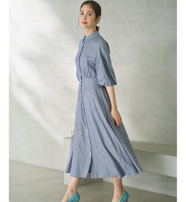 組曲「【WEB限定カラーあり】ボリュームスリーブシャツワンピース」|ワンピース|【WEB限定】ﾌ