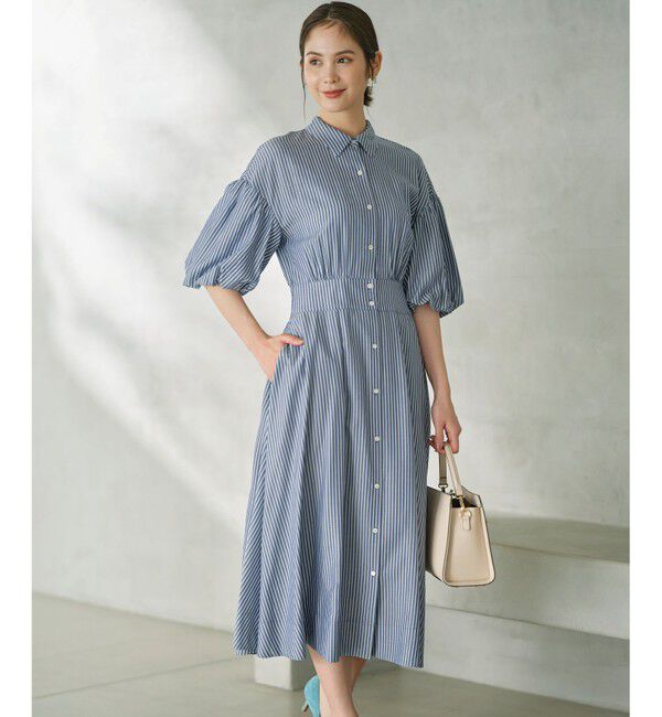 組曲「【WEB限定カラーあり】ボリュームスリーブシャツワンピース」|ワンピース|