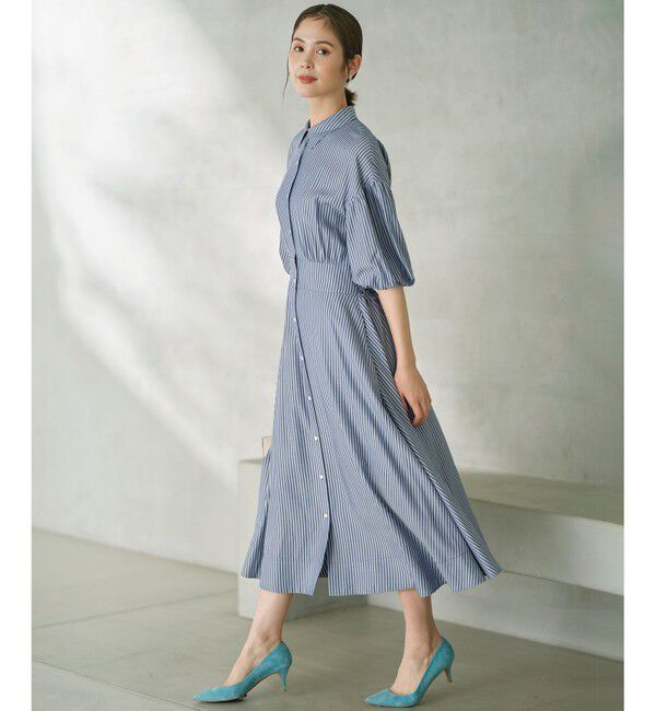 組曲「【WEB限定カラーあり】ボリュームスリーブシャツワンピース」|ワンピース|