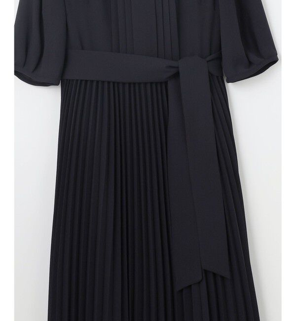 自由区「【洗える】シフォンプリーツ ワンピース」|ワンピース|