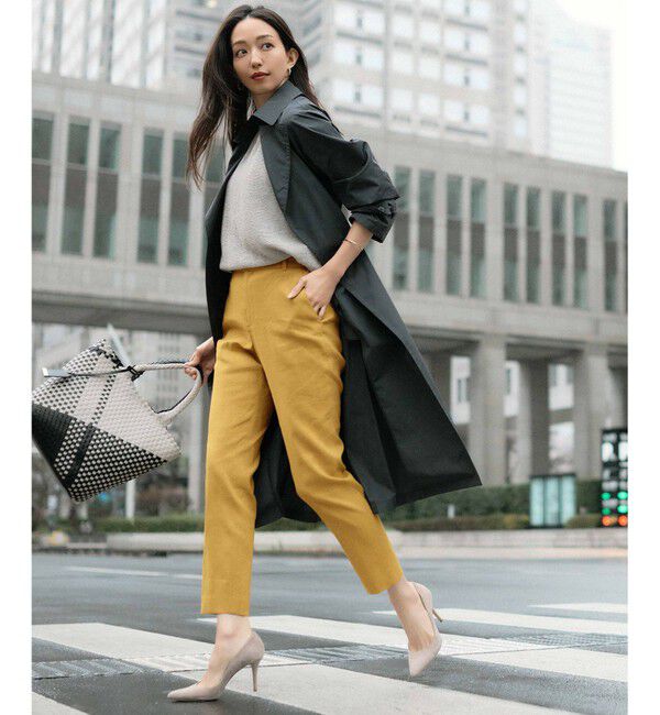 23区「【洗える】リネンレーヨンストレッチ テーパードパンツ」|その他|