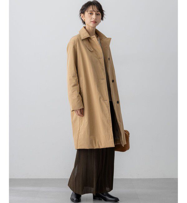 23区「【洗える】LIMONTA ステンカラー ライトアウター」|ダウン|